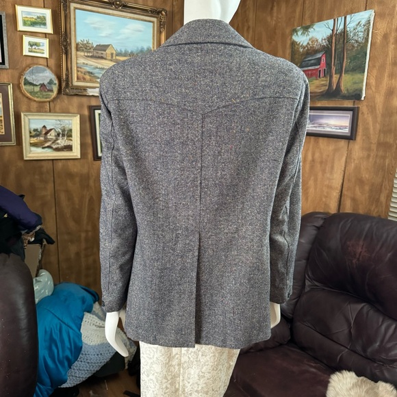 Vintage Grey Blazer Jacket - Picture 4 of 7